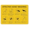 Signmission OSHA Notice Sign, Effective Hand Washing, 7in X 5in Decal, 5" W, 7" L, Effective Hand Washing OS-NS-D-57-25593 - alternate 1